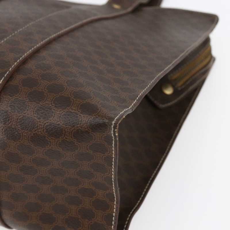 【日本直送】CELINE Macadam帆布肩背包 PVC皮革 棕色 金色 正品 149556-8