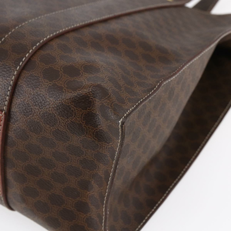 【日本直送】CELINE Macadam帆布肩背包 PVC皮革 棕色 金色 正品 149556-14