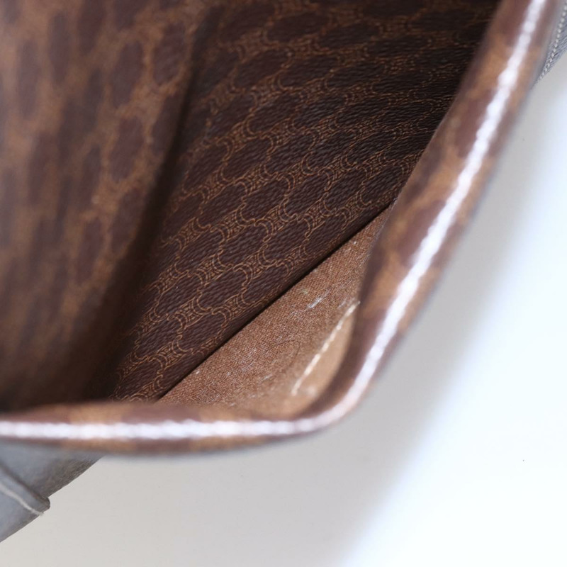 【日本直送】CELINE Macadam帆布肩背包 PVC皮革 棕色 金色 正品 149556-21