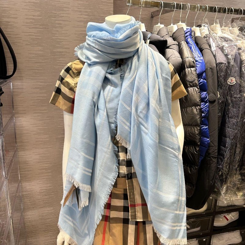 💎Han's house精品服飾💎Burberry 圍巾 格紋 羊毛 混紡 雙面 義大利製 中性-2