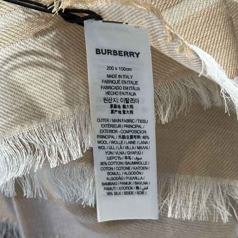 💎Han's house精品服飾💎Burberry 圍巾 格紋 羊毛 混紡 雙面 義大利製 中性-6