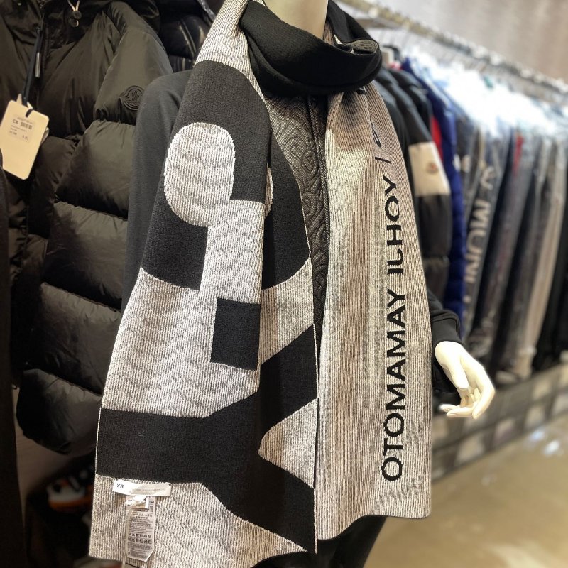 💎Han's house精品服飾💎Y-3 山本耀司 Adidas Y3 羊毛 圍巾 雙面用-4