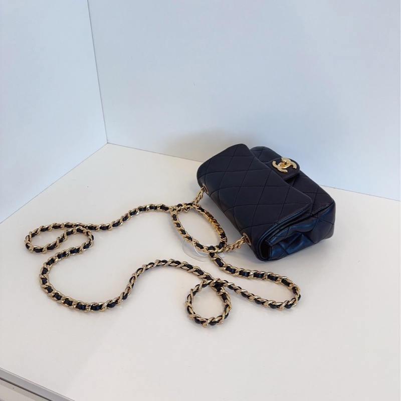 【98新🆕】Chanel 23C 圓環手柄 方胖子手提包 斜挎包 單肩包-5