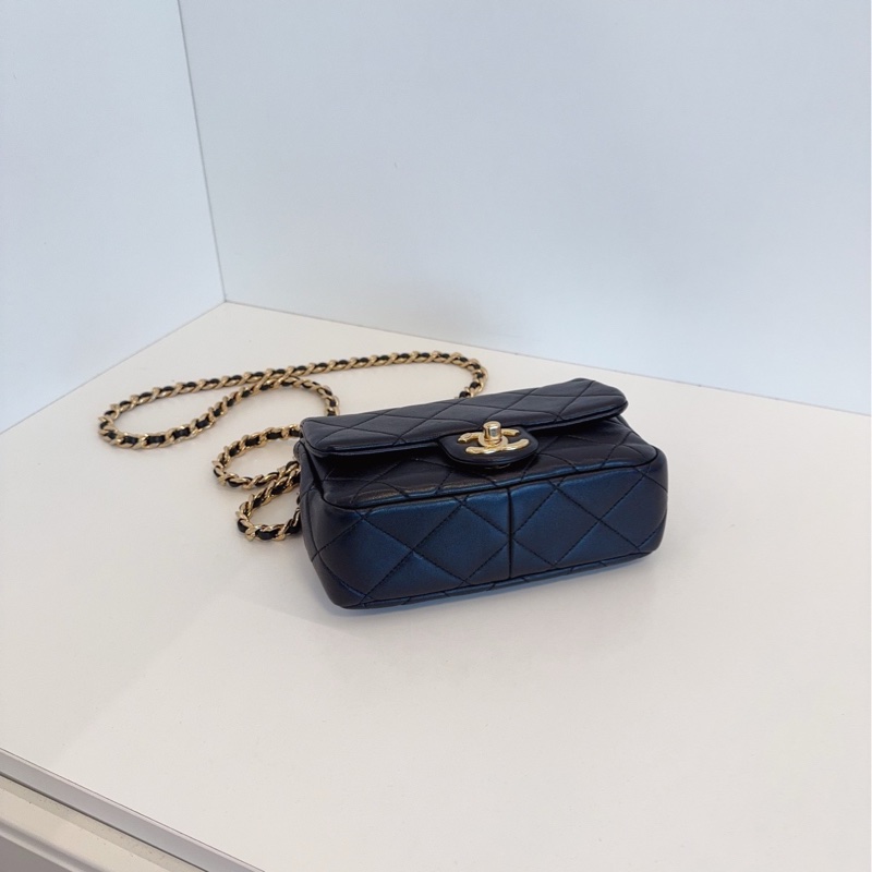 【98新🆕】Chanel 23C 圓環手柄 方胖子手提包 斜挎包 單肩包-6