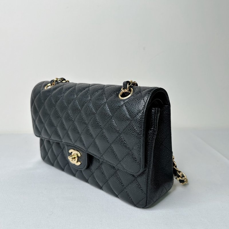 CHANEL 黑金牛Coco 25口蓋包-2