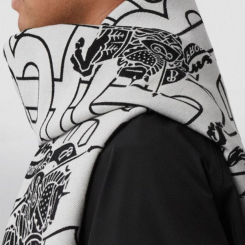 💎Han's house精品服飾💎BURBERRY TB 戰馬 圍巾 188x33cm-4