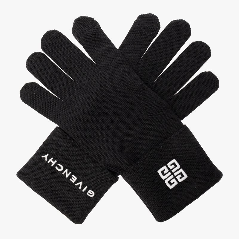 💎Han's house精品服飾💎GIVENCHY 紀梵希 羊毛 刺繡 手套 意大利製-1