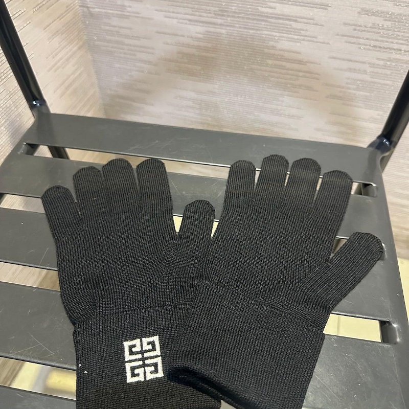 💎Han's house精品服飾💎GIVENCHY 紀梵希 羊毛 刺繡 手套 意大利製-3