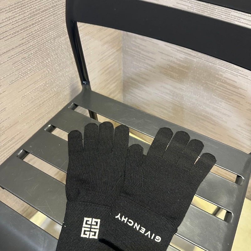 💎Han's house精品服飾💎GIVENCHY 紀梵希 羊毛 刺繡 手套 意大利製-4