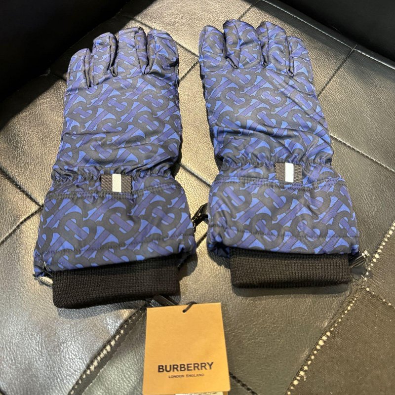 💎Han's house精品服飾💎Burberry 經典款 格紋 小羊皮 羊毛 手套-0