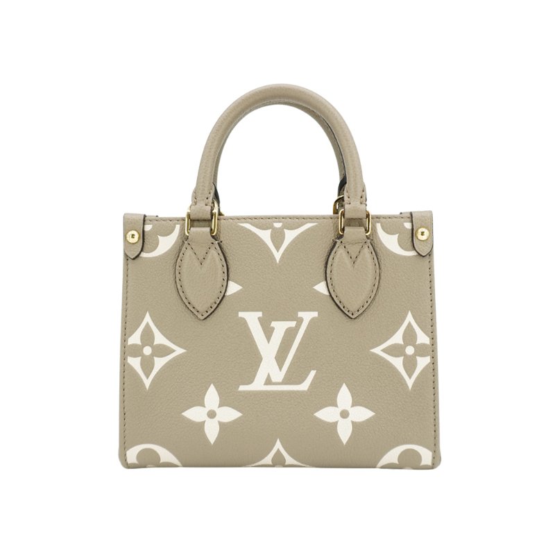 Louis Vuitton 展示品 OnTheGo BB 牛皮手提二用包(M47054-斑鳩灰)-2