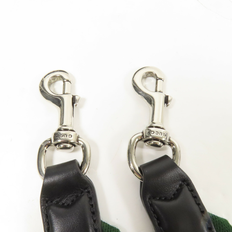 GUCCI 帆布Crossbody GG銀扣手挽肩背兩用袋-8