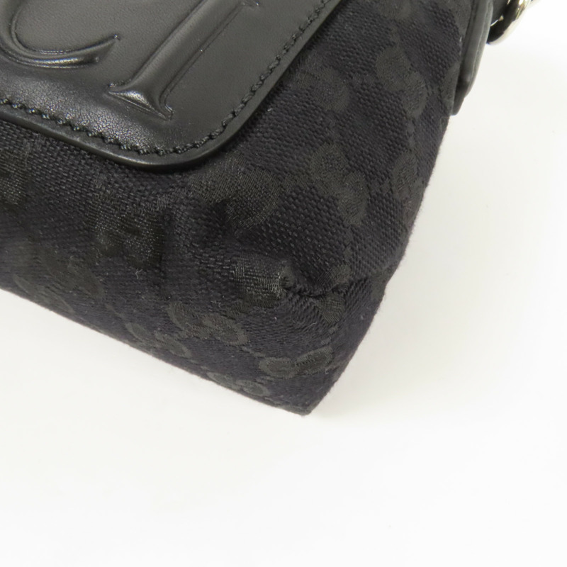 GUCCI 帆布Crossbody GG銀扣手挽肩背兩用袋-13