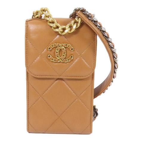 CHANEL 皮革19 Phone Holder手挽肩背兩用袋