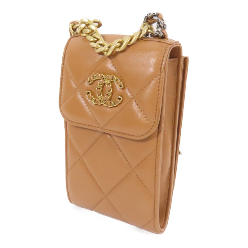 CHANEL 皮革19 Phone Holder手挽肩背兩用袋-2