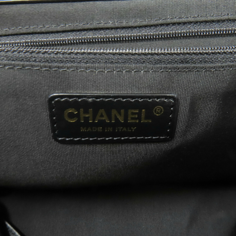 CHANEL 牛皮皮革Tote Bag金扣手挽肩背兩用袋-6