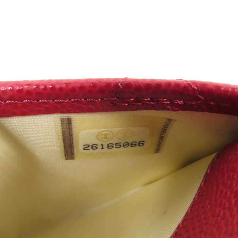 CHANEL 牛皮皮革Card Case銀扣卡片套-7