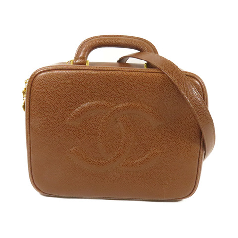 CHANEL 牛皮皮革Vintage Shoulder Bag金扣手挽肩背兩用袋