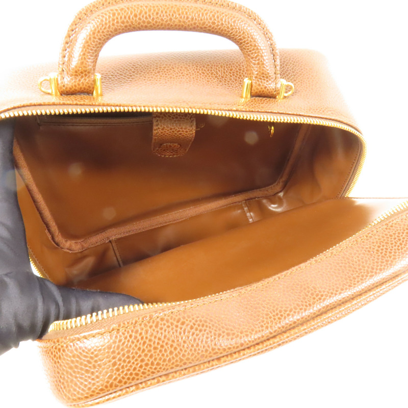 CHANEL 牛皮皮革Vintage Shoulder Bag金扣手挽肩背兩用袋-5