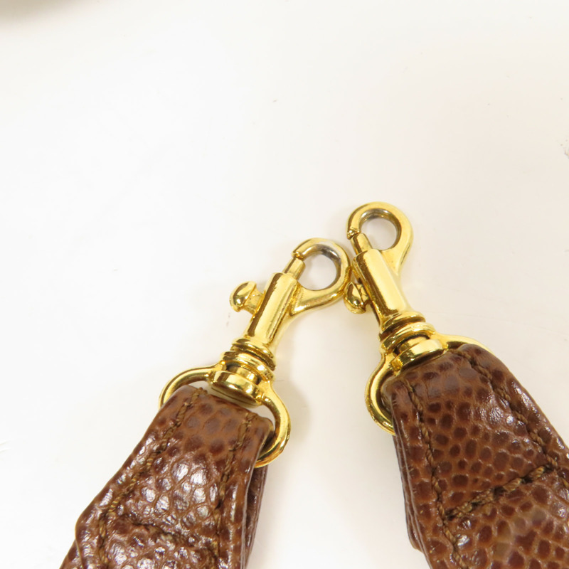 CHANEL 牛皮皮革Vintage Shoulder Bag金扣手挽肩背兩用袋-8