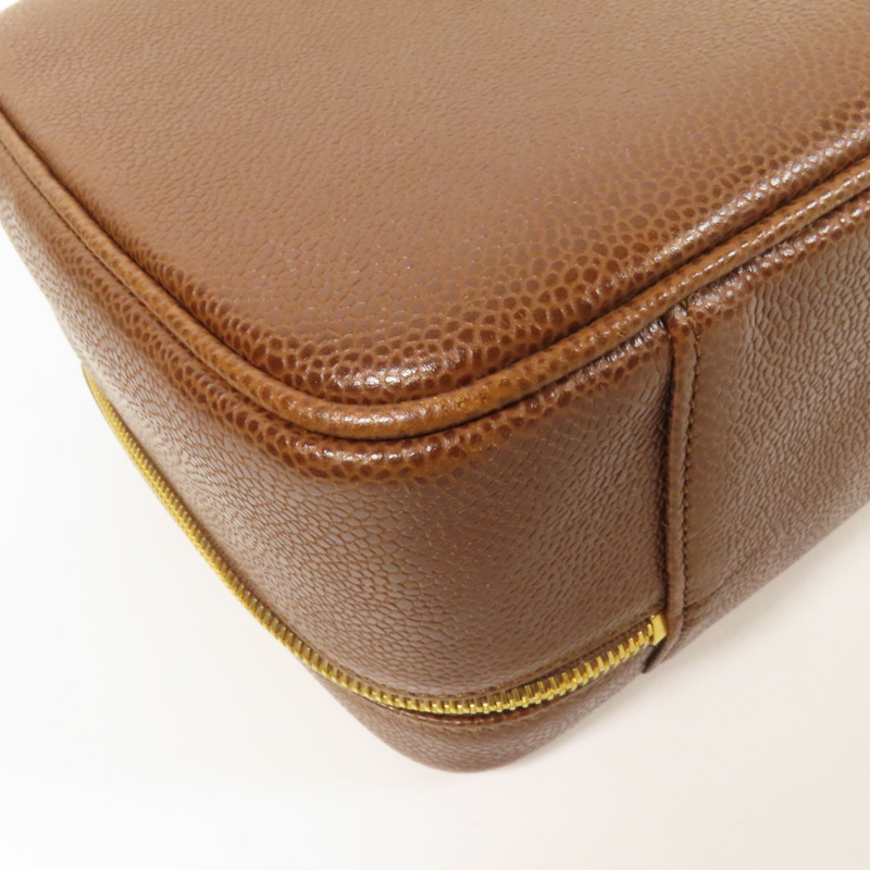 CHANEL 牛皮皮革Vintage Shoulder Bag金扣手挽肩背兩用袋-13