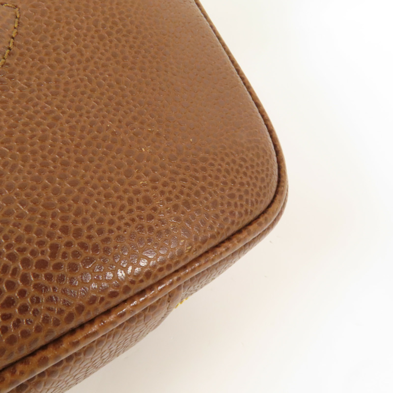 CHANEL 牛皮皮革Vintage Shoulder Bag金扣手挽肩背兩用袋-15