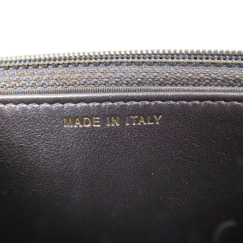 CHANEL 牛皮皮革/天鵝絨WOC Wallet On Chain金扣鏈帶肩背袋-8