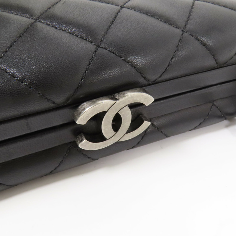 CHANEL 牛皮皮革Chain Shoulder鏈帶肩背袋-6