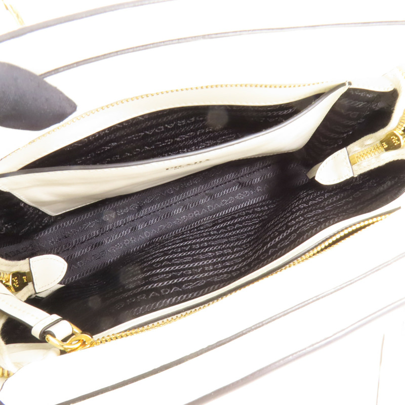 PRADA Saffiano皮革2Way Shoulder Bag金扣手挽肩背兩用袋-4