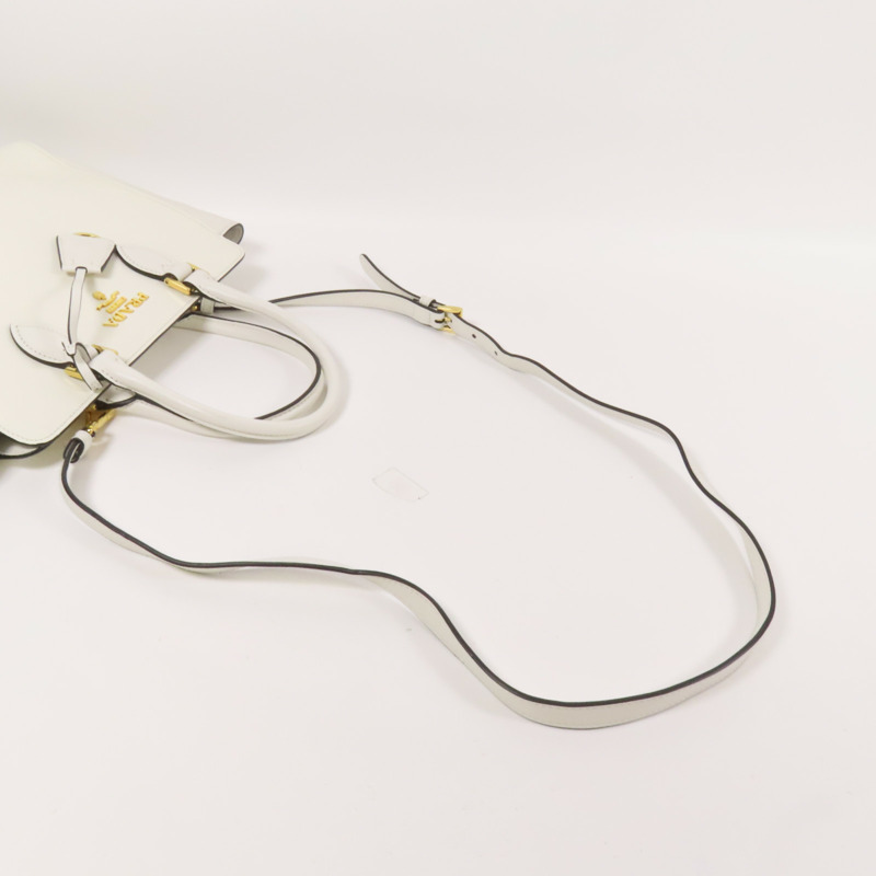 PRADA Saffiano皮革2Way Shoulder Bag金扣手挽肩背兩用袋-5