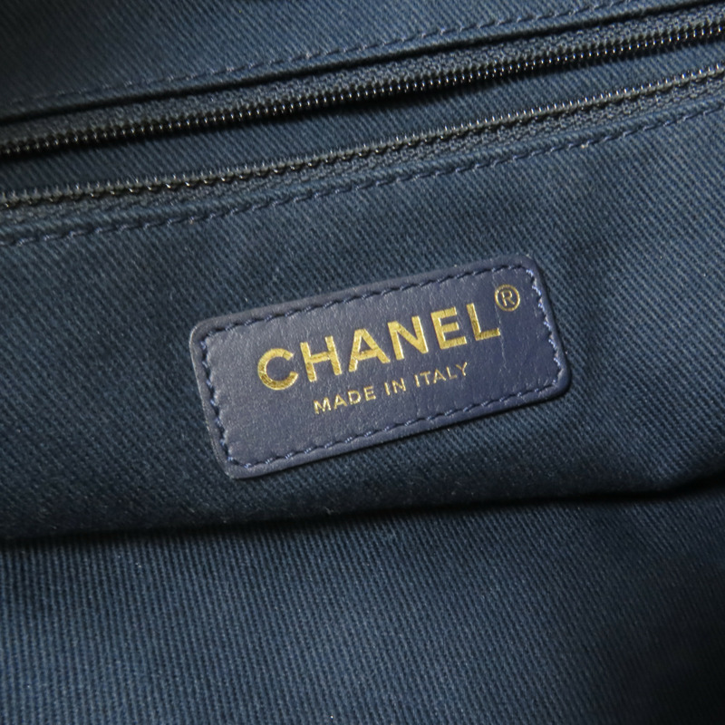 CHANEL Straw Small Deauville Tote Bag金扣鏈帶肩背袋-8