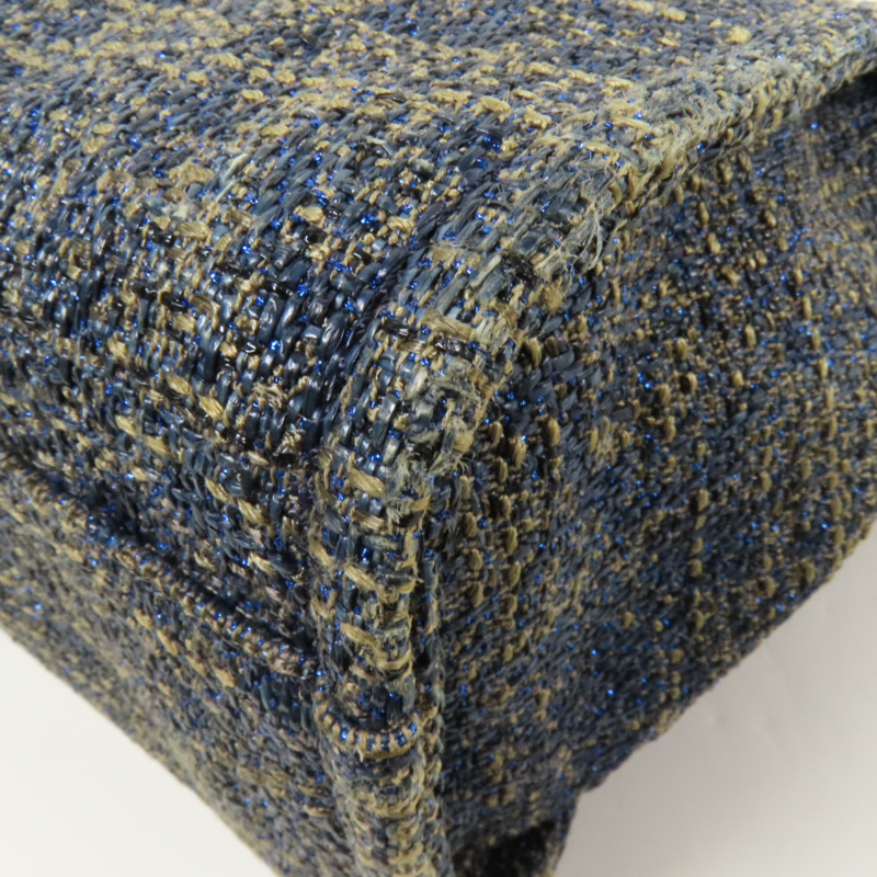 CHANEL Straw Small Deauville Tote Bag金扣鏈帶肩背袋-11