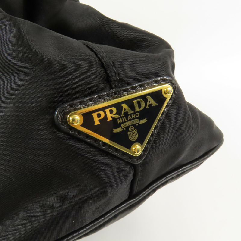 PRADA 尼龍Ribbon Motif金扣手挽肩背兩用袋-7