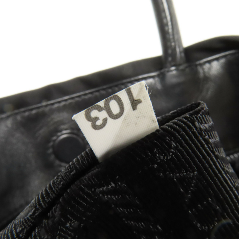 PRADA 尼龍Ribbon Motif金扣手挽肩背兩用袋-10