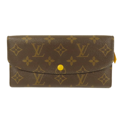 LOUIS VUITTON Monogram Emilie金扣長錢包