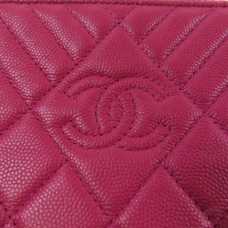 CHANEL 牛皮皮革Chain Shoulder銀扣鏈帶肩背袋-8