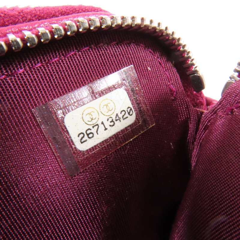 CHANEL 牛皮皮革Chain Shoulder銀扣鏈帶肩背袋-9