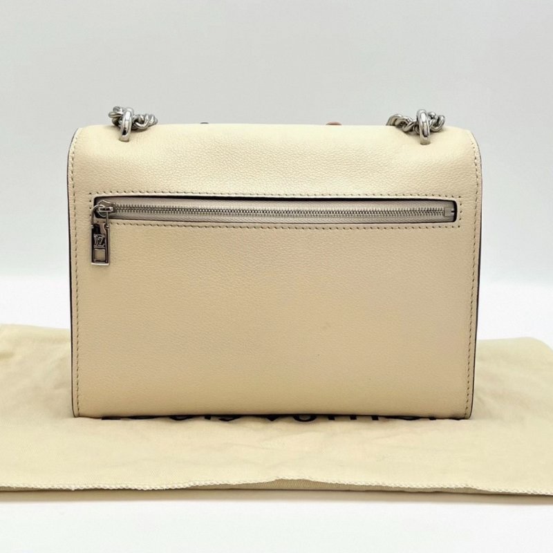 LV Lock me系列限量花朵肩背斜背鏈條包 22.5*15*8 98新配件塵袋-5