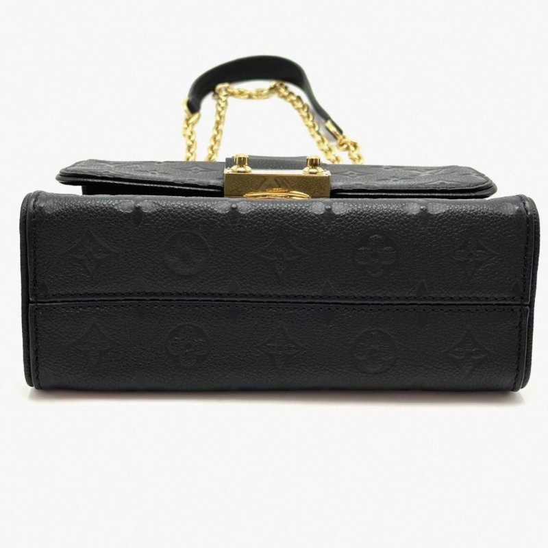 LV 黑色Saint sulpice全皮肩背斜背包21.5*14*8.5 98新配件塵袋-3