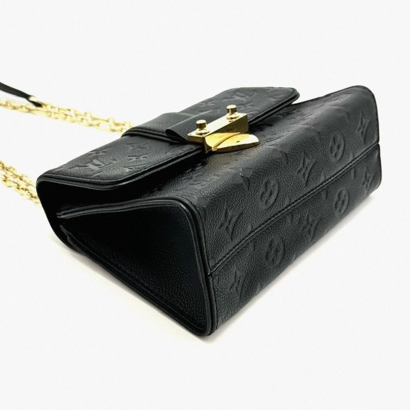 LV 黑色Saint sulpice全皮肩背斜背包21.5*14*8.5 98新配件塵袋-4