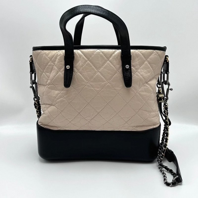 CHANEL 裸粉色流浪中號托特手提肩背斜背包 28*25 98新配件塵袋-0