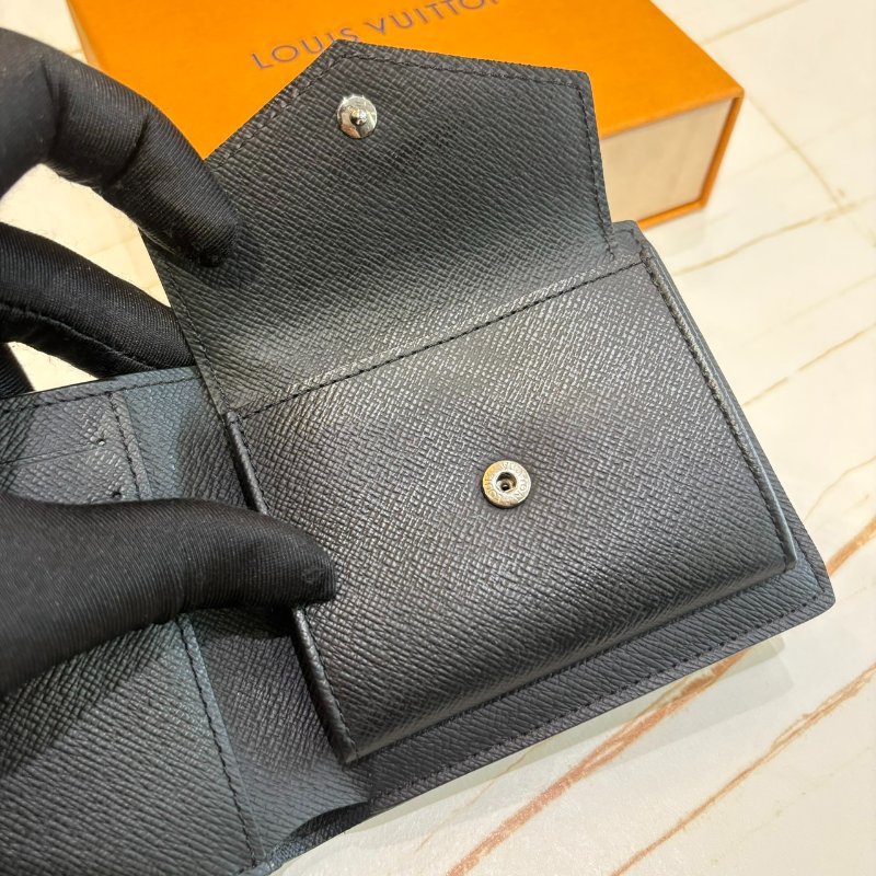 *SHIHNA名牌精品*Louis Vuitton路易威登 經典MARCO系列Eclipse帆布摺疊短夾-5