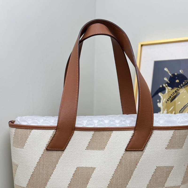 【閒置❤️】 Hermes Cabas40金棕幾何帆布包手提包 單肩包-2