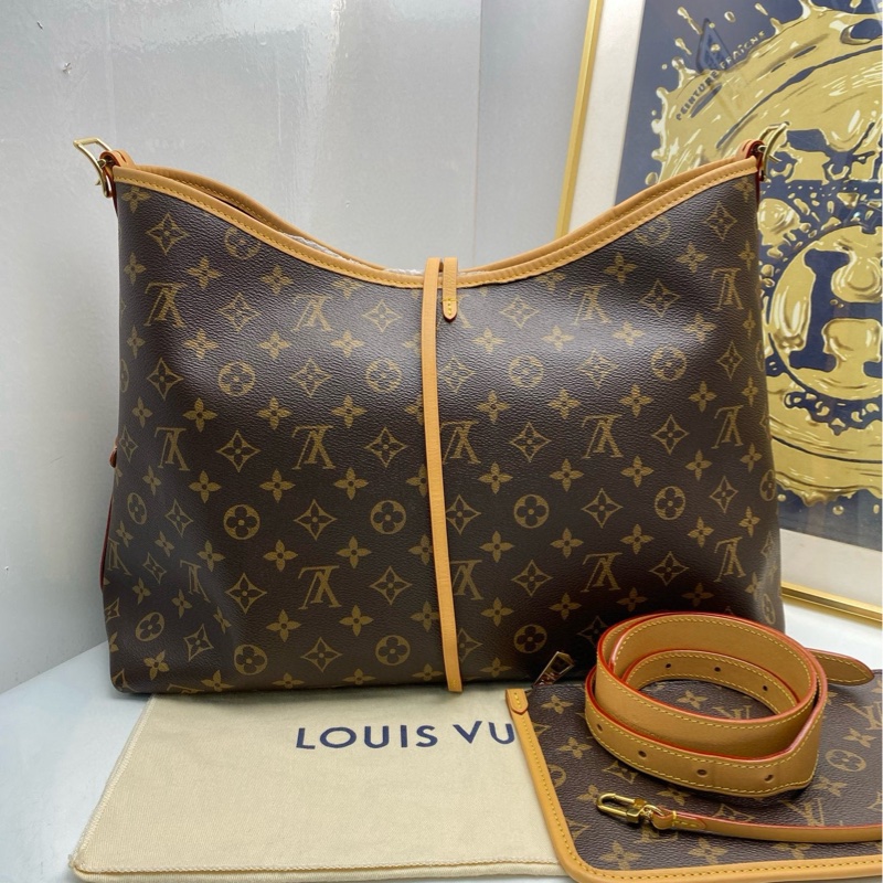 【近新閒置❤️】 Lv 老花carryall 中號 斜挎包 單肩包-0