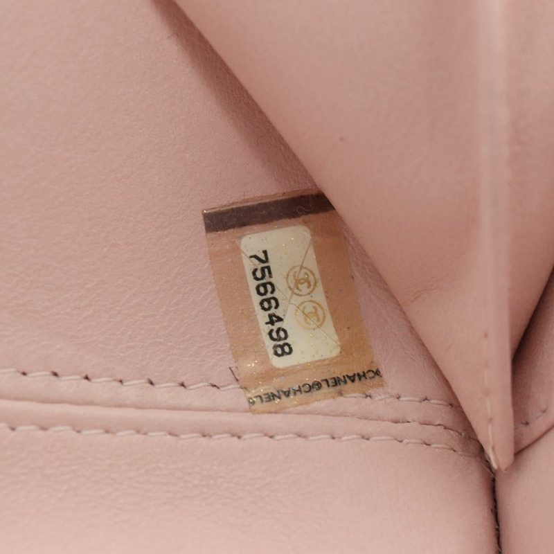 【日本直送】香奈兒山茶花鏈肩背包，緞麵粉紅金色雙C標誌，貨號150477V-9