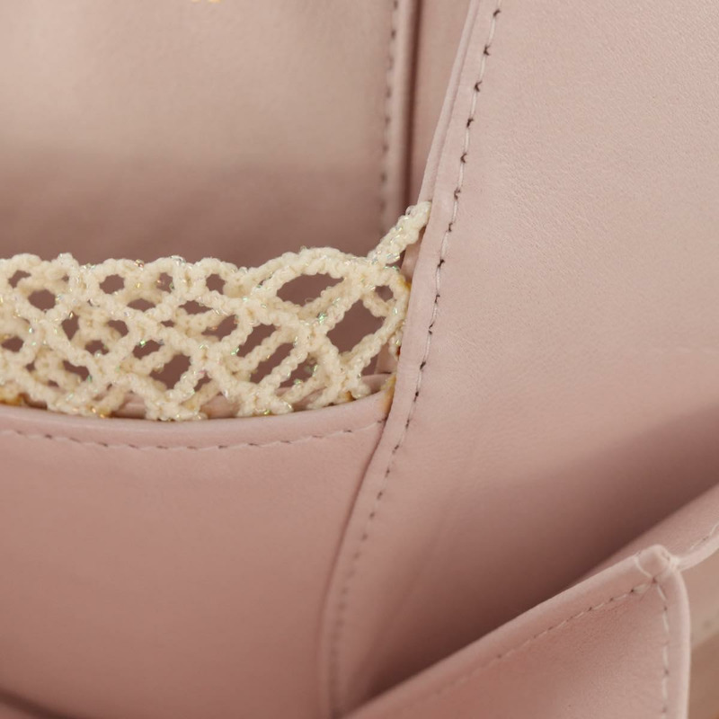 【日本直送】香奈兒山茶花鏈肩背包，緞麵粉紅金色雙C標誌，貨號150477V-25