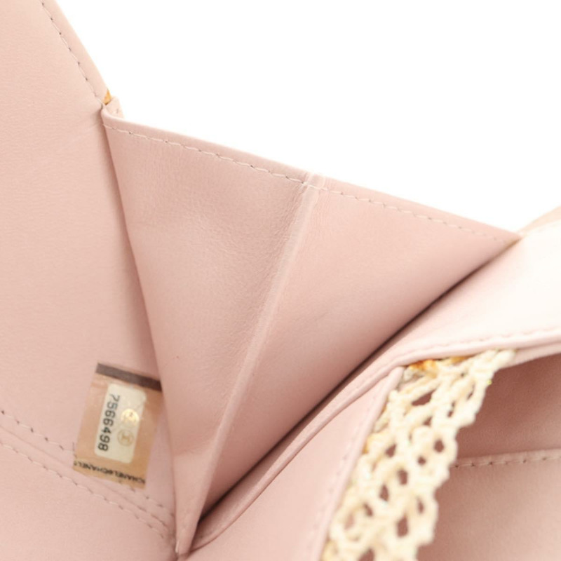 【日本直送】香奈兒山茶花鏈肩背包，緞麵粉紅金色雙C標誌，貨號150477V-29