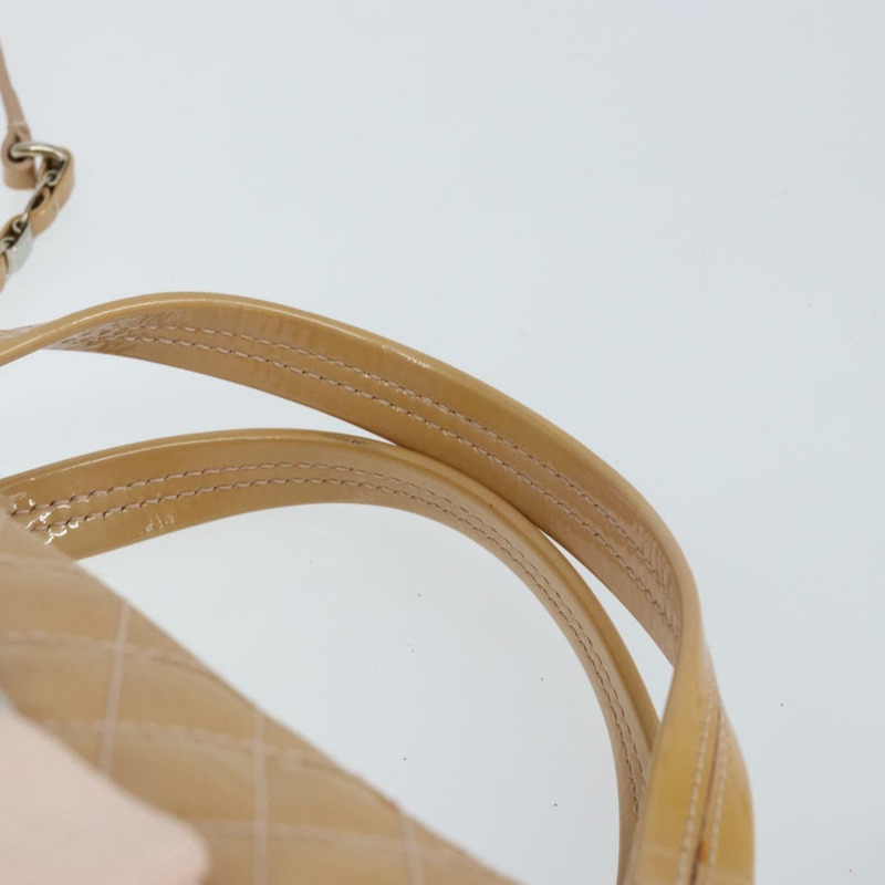 【日本直送】Salvatore Ferragamo Vala 琺瑯手提包 2way 米色 銀色 Auth 150429-13