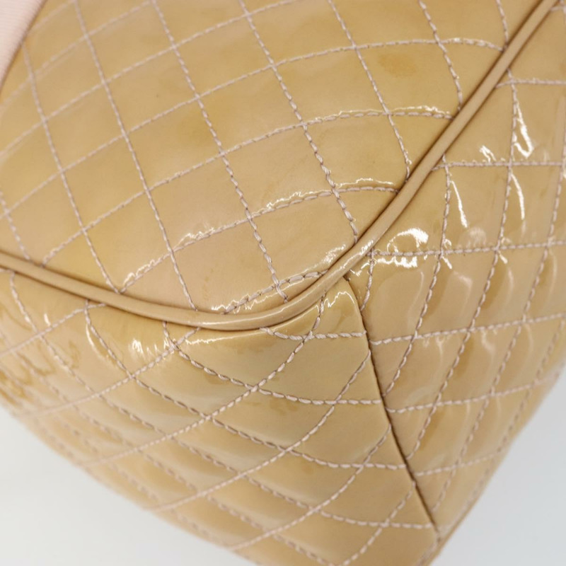 【日本直送】Salvatore Ferragamo Vala 琺瑯手提包 2way 米色 銀色 Auth 150429-15