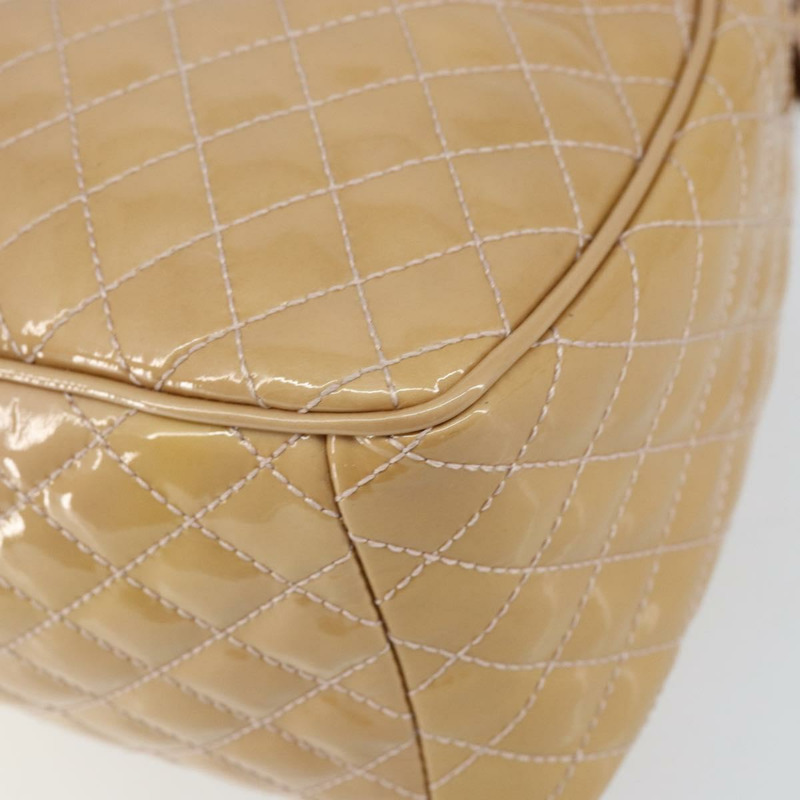 【日本直送】Salvatore Ferragamo Vala 琺瑯手提包 2way 米色 銀色 Auth 150429-16